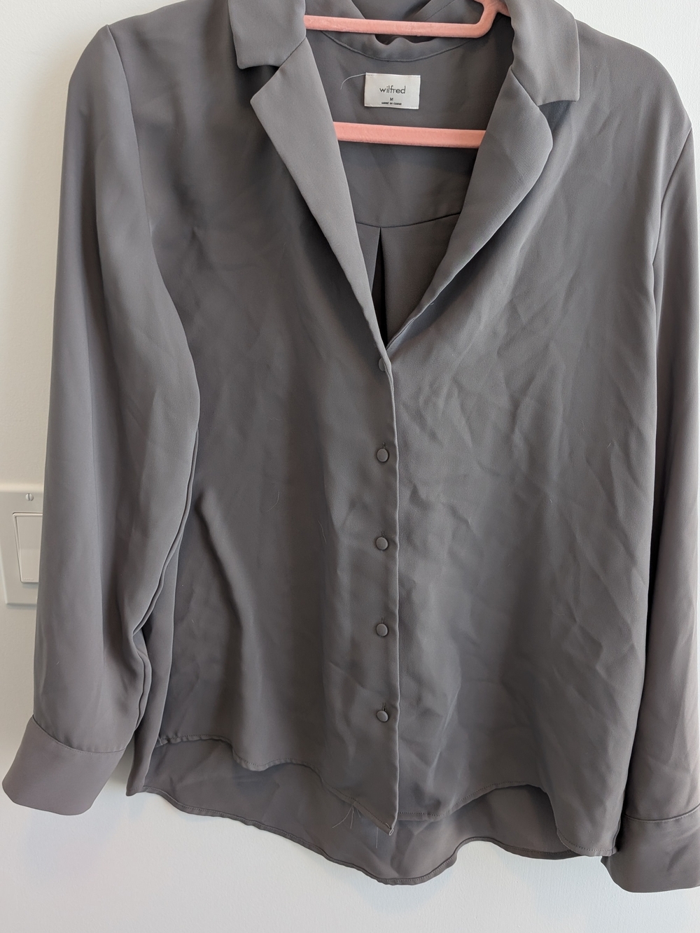 Wilfred Sage Button-Front Blouse - Picture 3 of 4